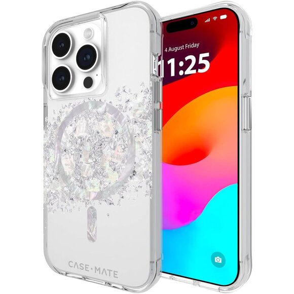 Case-Mate iPhone 15 Pro 6.1 Case Touch of Pearl Compatible with MagSafe NIB - Picture 2 of 9